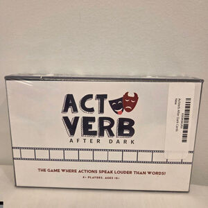 Act Verb After Dark adult card came